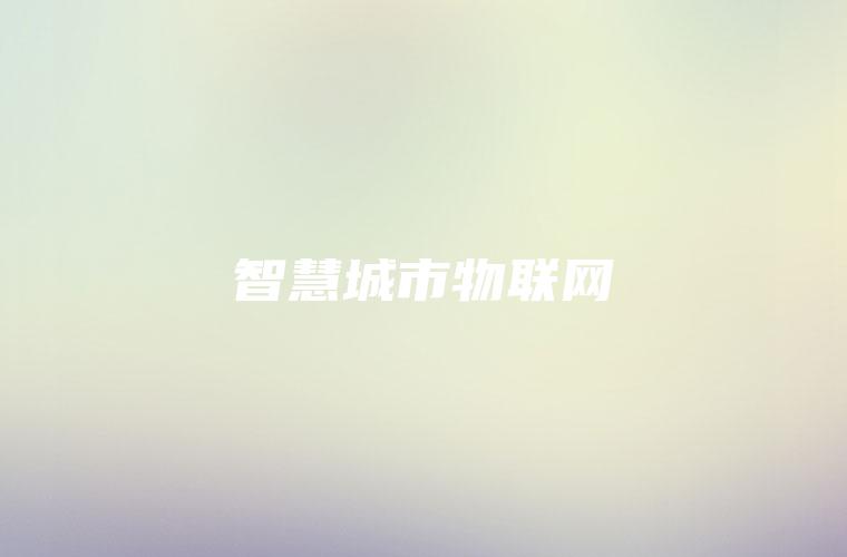 智慧城市物联网