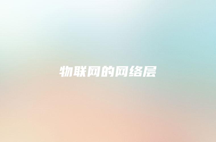 物联网的网络层