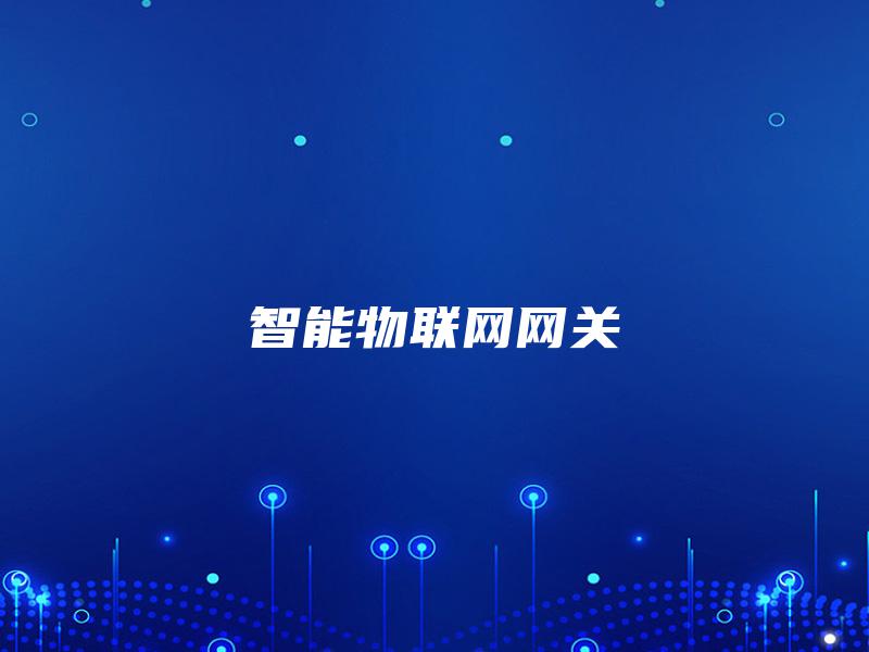 智能物联网网关 智能物联网网关