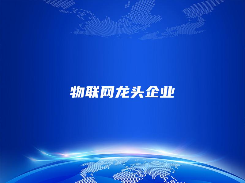 物联网龙头企业 物联网龙头企业