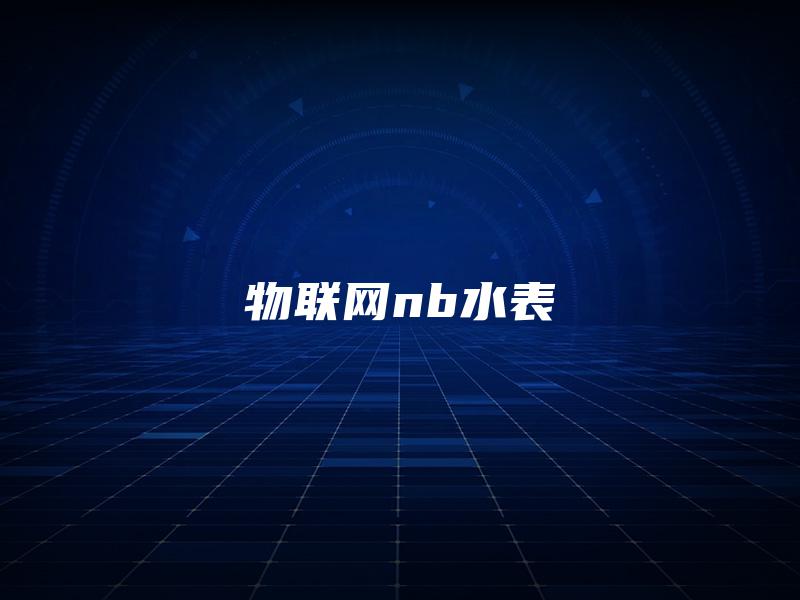 物联网nb水表