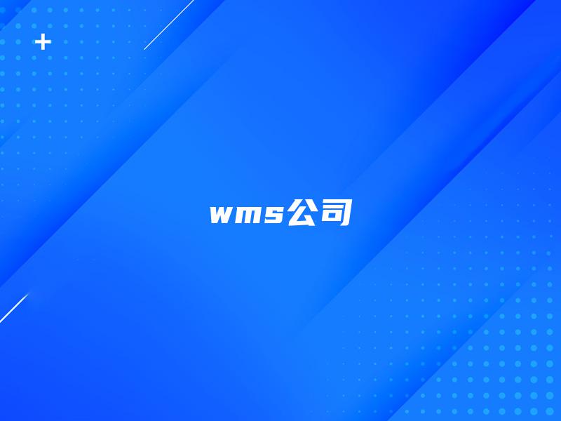 wms公司