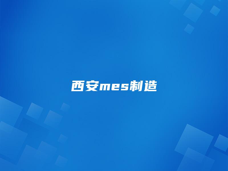 西安mes制造
