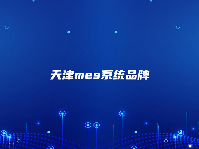 天津mes系统品牌