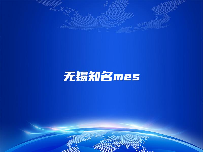 无锡知名mes